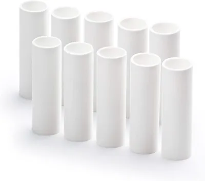 Imagen del producto de Fundas para velas, paquete de 10 unidades, longitud 85 mm (diámetro exterior de la funda: 26 mm, diámetro interior: 24 mm), fundas para candelabros, candelabros