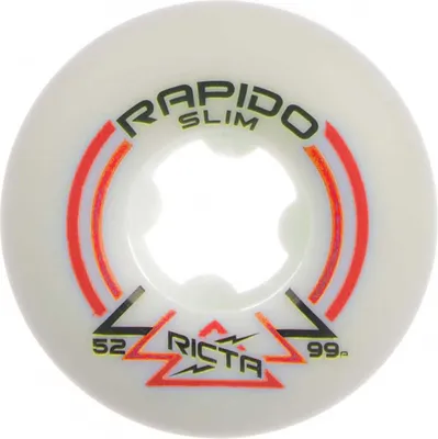 Image de Roulettes de skateboard Ricta Rapido Slim II 99A, Taille:53, Couleurs:white