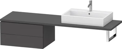 Image de Duravit L-Cube Meuble bas pour console, 2 tiroirs, 720x400x547mm, LC585904949