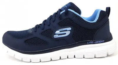 Immagine prodotto di Scarpe sportive Skechers Burns da uomo, scarpe da allenamento, sneakers, colore blu, adatte anche per il tempo libero