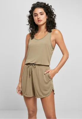 Produktbild von Urban Classics Ladies - MODAL Short Jumpsuit khaki - 5XL