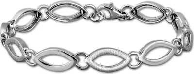 Produktbild von SilberDream Armband 19cm 925er Sterling Silber Oval Damen Schmuck SDA466J