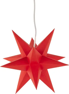 Produktbild von Fensterstern Mini-Adventsstern mit elektrischer Beleuchtung rot BxHxT 14x14x14cm NEU