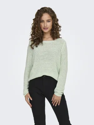 Produktbild von ONLY ONLGEENA XO L/S PULLOVER KNT NOOS Subtle Green L