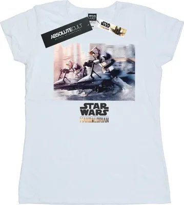 Produktbild von Star Wars - "The Mandalorian" T-Shirt für Damen BI42842 (S) (Weiß)