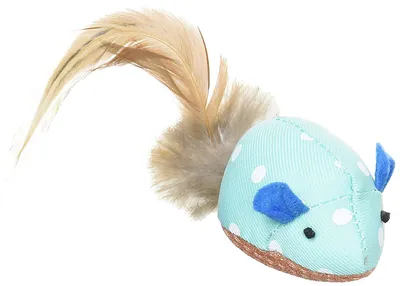 Produktbild von Katzenspielzeug "Maus" mit ausgewählter Katzenminze und Zahnpflegefunktion