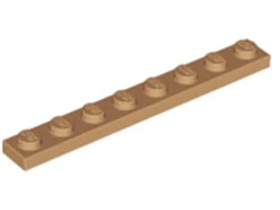 Produktbild von Lego® 1x8 Platte 3460 - 250 Stück Mittleres Nougat