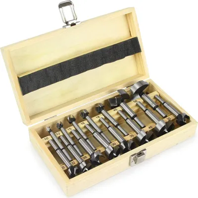 Produktbild von Forstnerbohrer Satz 15 tlg. 10-50 MM Holzbohrer Holz Fräser Bohrer Set M564
