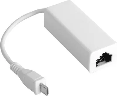 Produktbild von MicroConnect - Netzwerkadapter - USB2.0 - 10/100 Ethernet - weiß (USBMICROETHB)