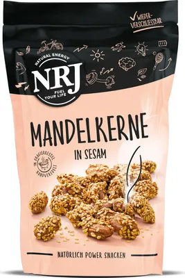 Produktbild von NRJ Mandelkerne in Sesam geröstet 150g