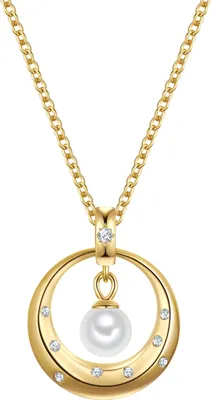Produktbild von Rafaela Donata Halskette Sterling Silber Zirkonia Muschelkernperle 50110348