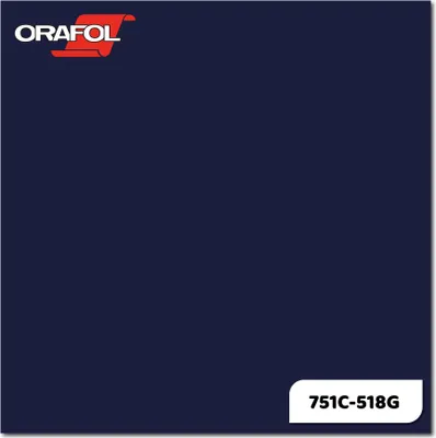 Produktbild von Plotterfolie ORACAL 751C-518G Stahlblau glänzend 31,5 x 20 cm
