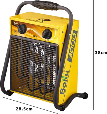 Produktbild von Elektro Heizlüfter 3000Watt Elektroheizung Werkstattheizung Heizstrahler Elektroheizgerät Ballu M-3