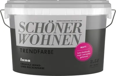 Produktbild von SW Trend Wandfarbe matt 2,5L Luna 7502