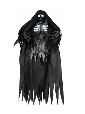 Produktbild von Hängende Geister Deko 160cm Skelett mit LED Lichtern Gruselige Halloween