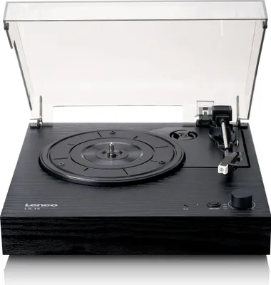 Image de Lenco LS-15BK - Platine vinyle avec Bluetooth®, deux haut-parleurs intégrés et tête de lecture AT3600L - noir