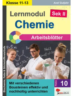 Produktbild von Lernmodul 10: CHEMIE - Klasse 11-13 / Arbeitsblätter