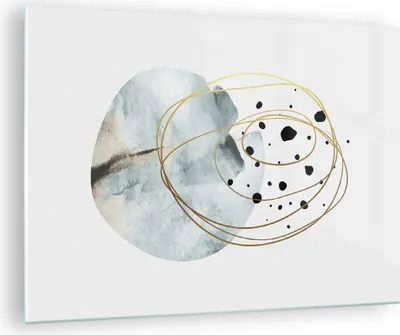 Produktbild von Bilder auf glas - Einteilig - Modern Abstraktion Flecken - 70x50cm - Glasbilder - Wandbilder - Bilder - zum Aufhängen bereit - Wanddekoration aus Glas - Glas Bilder - Wandbild auf Glas - GAA70x50-4782
