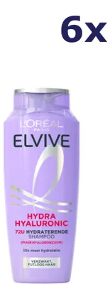 Produktbild von 6x L'Oréal Elvive Shampoo 250 ml Hydra Hyaluronic