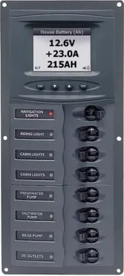 Produktbild von BEP Marine 901V-DCSM 12V 8-fach digitale Schalttafel