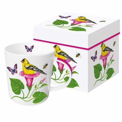 Immagine prodotto di PPD Morning Glory Nest Trend Mug, in confezione regalo, tazza, tazza da tè, tazza da caffè, 350 ml, 604400