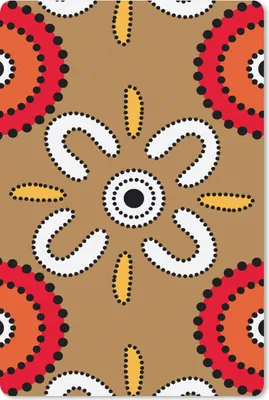 Produktbild von MuchoWow® Mauspad Mousepad Design - Blumen - Punkte 18x27 cm - Mousepads - Maus Mat - Pad - Mausunterlage
