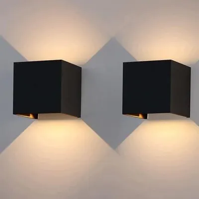 Zdjęcie produktu dla Lampa ścienna LED 12W regulowana wiązka ciepła biel do wewnątrz zewnątrz