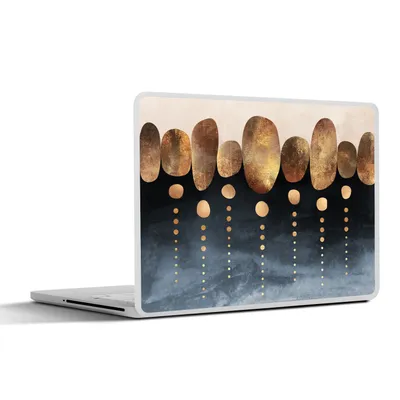 Produktbild von MuchoWow® Laptop Aufkleber Sticker Cover Gold - Abstrakt - Luxus 40x30 cm - Laptop Dekoration - Selbstklebend