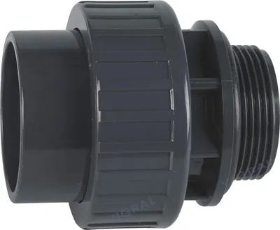 Obrázok produktu pre Plimat PVC samolepiace tvarovky 50 mm T-kus rohový uzáver potrubia skrutkové spojenie s O-krúžkom - 2 palce