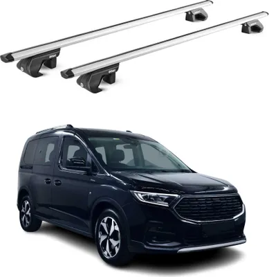 Image de Barres de toit transversales pour Ford Connect Tourneo 2022-2025 Alu Gris 2x ABE