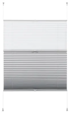Plisségardine Day+Night, 50x130 cm, weiß, Klemmmontage