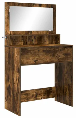 Zdjęcie produktu dla vidaXL Toaletka do sypialni dąb wędzony 80 x 39,6 x 135 cm