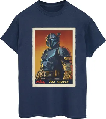 Produktbild von Star Wars - "The Mandalorian" T-Shirt für Damen BI45922 (3XL) (Marineblau)