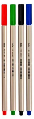 Obrázok produktu pre Cienkopis heksagonalny 0,7 mm Tetis 4 kolory