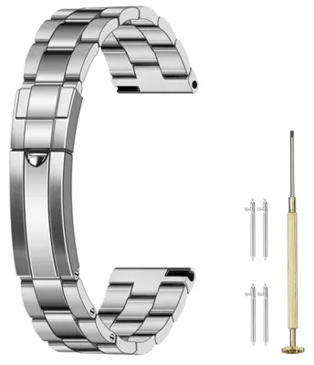 Productafbeelding van Omgoods - RVS Horlogeband met Curved Design voor Comfort