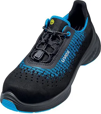Produktbild von uvex 1 G2 Halbschuhe S1 blau, schwarz Weite 12 Gr. 50