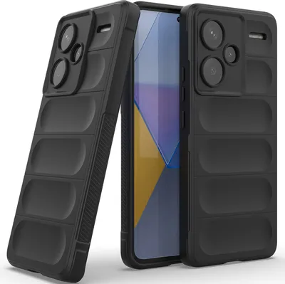 Produktbild von Handyhülle für Xiaomi Redmi Note 13 Pro+ Weich TPU Silikon Stossfest Anti-rutsch Hülle Schwarz