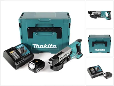 Produktbild von Makita DFR 550 RM1J Akku Magazinschrauber 18V 25-55mm + 1x Akku 4,0Ah + Ladegerät + Makpac