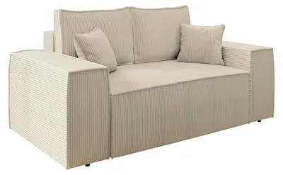 Produktbild von MIRJAN24 Schlafsofa Malaga Small Cord mit Schlaffunktion und Bettkasten, Polstercouch, Stilvoll Polstersofa vom Hersteller (Farbe: Poso 100)