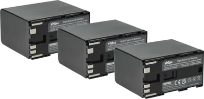 Produktbild von vhbw 3x Akku Ersatz für Canon BP-975 für Videokamera Camcorder (6600 mAh, 7,4 V, Li-Ion)