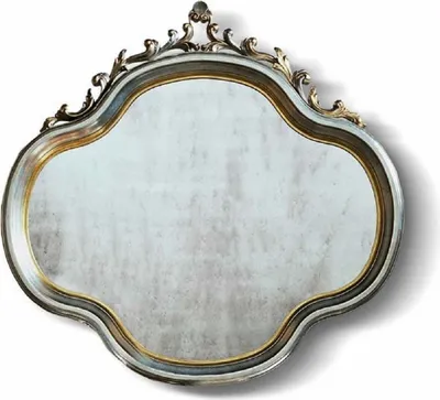 Produktbild von Casa Padrino Luxus Barock Spiegel Silber / Gold H. 119 cm -  Italy