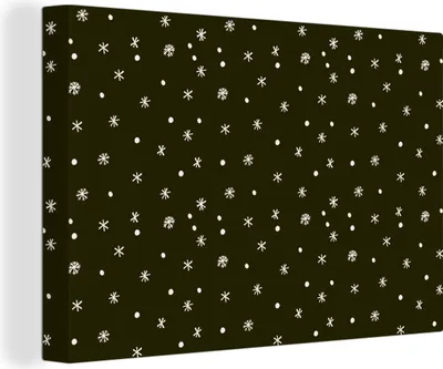 Obrázek produktu pro OneMillionCanvasses® - Obrazy na plátně - 140x90 cm, Sníh - Zima - Černá, Nástěnné umění tisk Nástěnná dekorace - Fotografie na plátně - Malba na dřevěném rámu