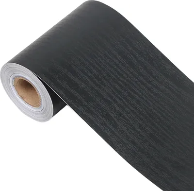 Produktbild von 1 Rolle 10 cm x 10 m Holzmaserung Bordürenaufkleber, wasserdicht, PVC, selbstklebend, zum Abziehen und Aufkleben, Spiegelrahmen, Küche, Badezimmer, Wandbordüre, Dekoration, Tapete