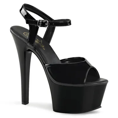 Produktbild von ASPIRE-609 Damen Sandale von Pleaser, Schwarz Glanz , EU 44, US 14