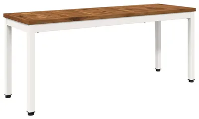 Zdjęcie produktu dla Ławka ogrodowa vidaXL, 108,5 x 35 x 45 cm, wykonana z litego drewna akacji, prostokątna
