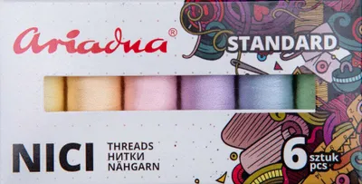 Produktbild von Ariadna Faden Talia 120 6 x 200 m Standard Pastel