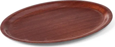 Produktbild von HENDI Serviertablett oval 29,5x21 cm Woodform Antirutsch