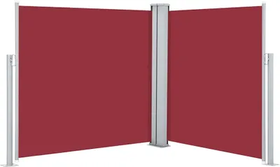 Produktbild von vidaXL Ausziehbare Seitenmarkise Rot 100 x 600 cm