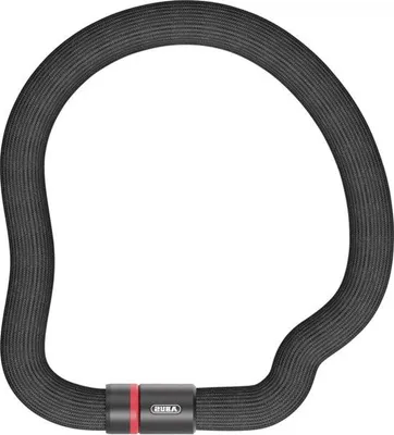 Produktbild von Famanu Kettenschloss flexibles, rüttelfreies Fahrradschloss aus gehärtetem Stahl - 6 mm dick - 110 cm lang - mit Schlüssel - Sicherheitsniveau 7 -