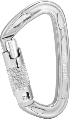 Produktbild von Zamek wspinaczkowy, karabinek wspinaczkowy 25KN, D-Buckle, przenośny do wspinaczki outdoorowej, Gun Grey